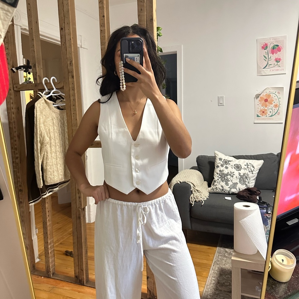 White Women's vest top